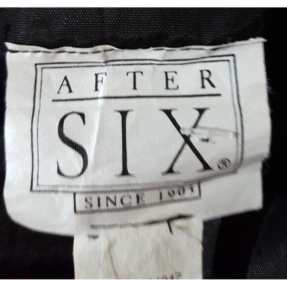 After Six Vintage Womens Dress Maxi Sleeveless Black Evening Formal Medium - Picture 9 of 9